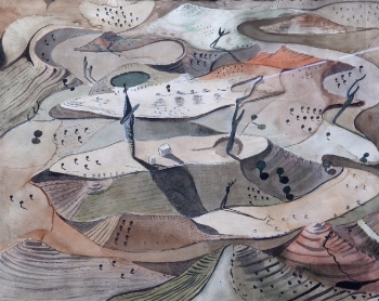 Boceto para el telón "Fuenteovejuna" para La Barraca