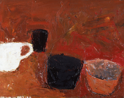 Still Life, 1957, Oil on canvas, 41 x 51cm (16 x 20 in) Kettles Yard (Cambridge) www.museumwales.ac.uk © Estate of William Scott 2011
