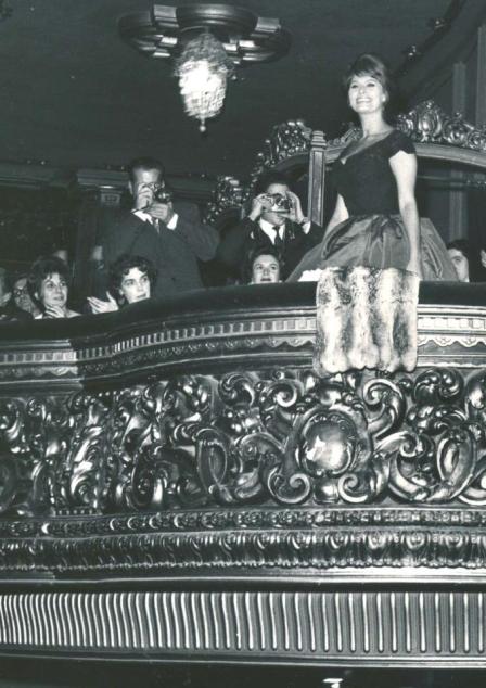Sofía Loren en el Palacio de la Música de Madrid